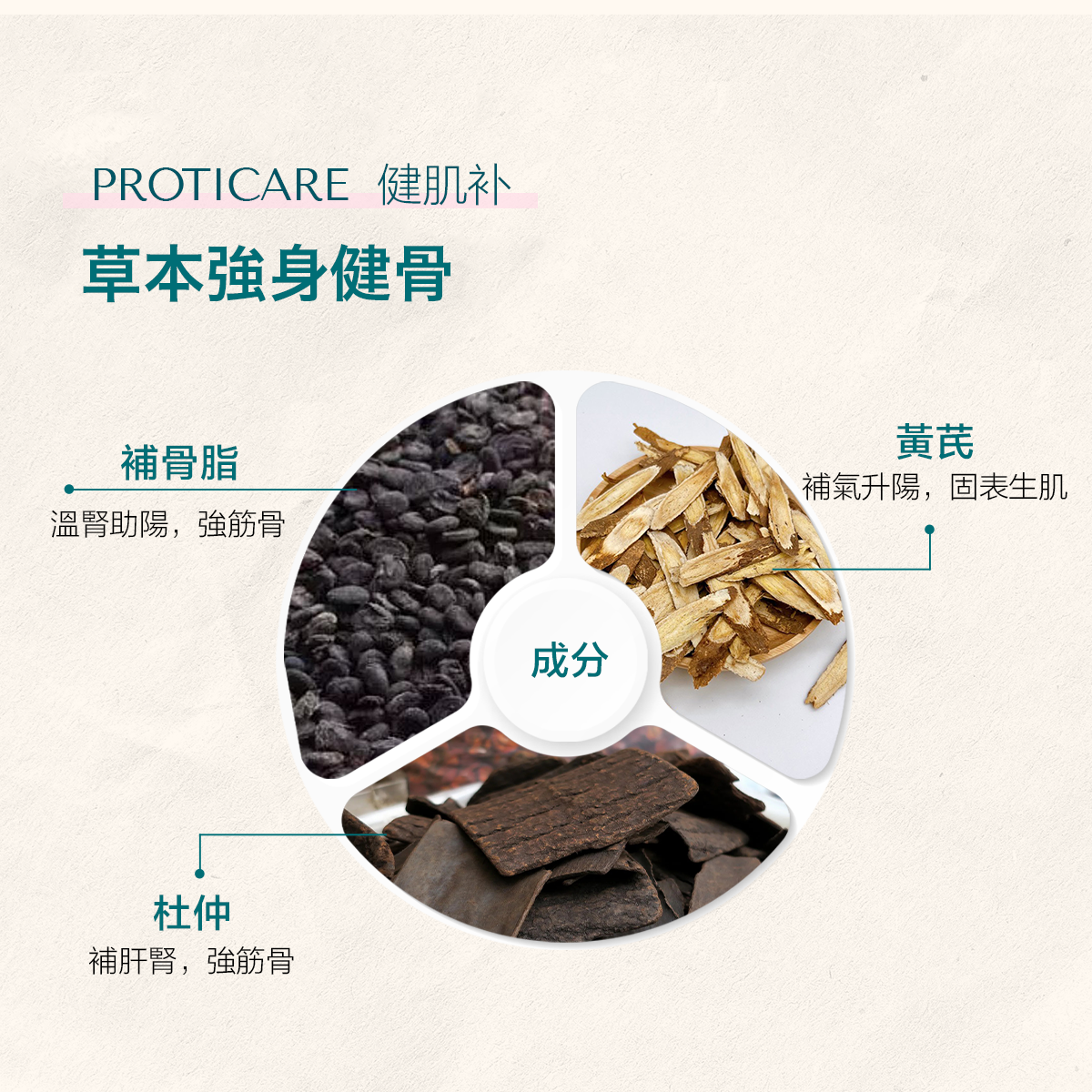 Proticare 健肌補 成分